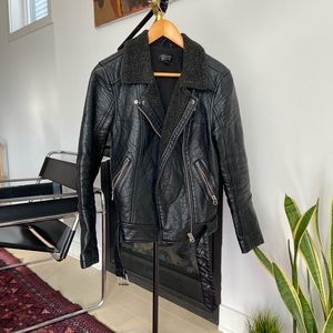 Topshop Faux Leather Jacket